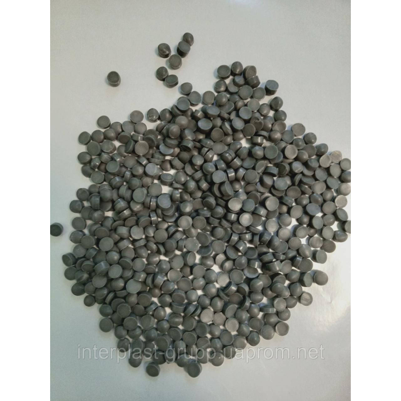 Гранули ПВХ сірий вторинний